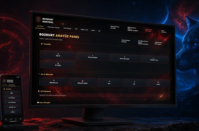 BOZKURT KONTROL PC ekranı